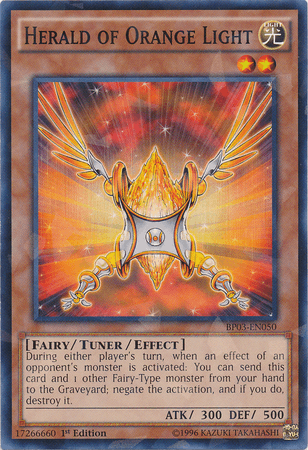 Herald of Orange Light [BP03-EN050] Shatterfoil Rare - Josh's Cards