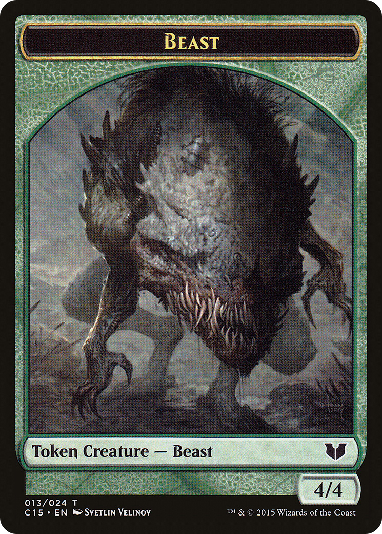 Beast (C15-13 // 17) - Commander 2015 Tokens