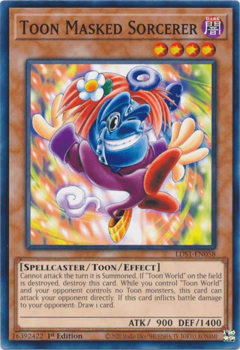 Toon Masked Sorcerer [LDS1-EN058] Common - Josh's Cards