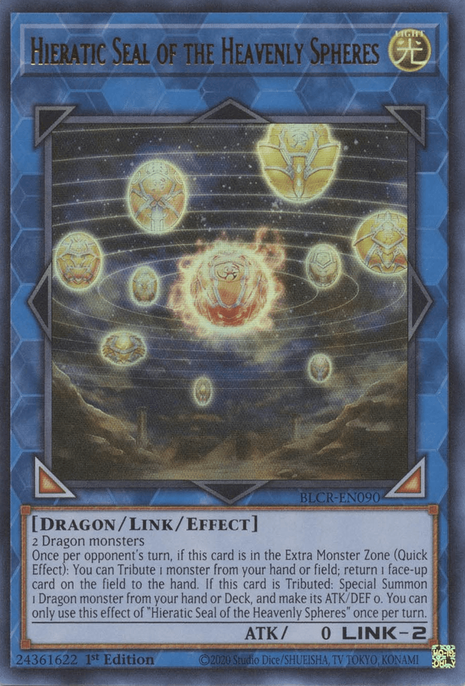 Hieratic Seal of the Heavenly Spheres [BLCR-EN090] Ultra Rare - Josh's Cards