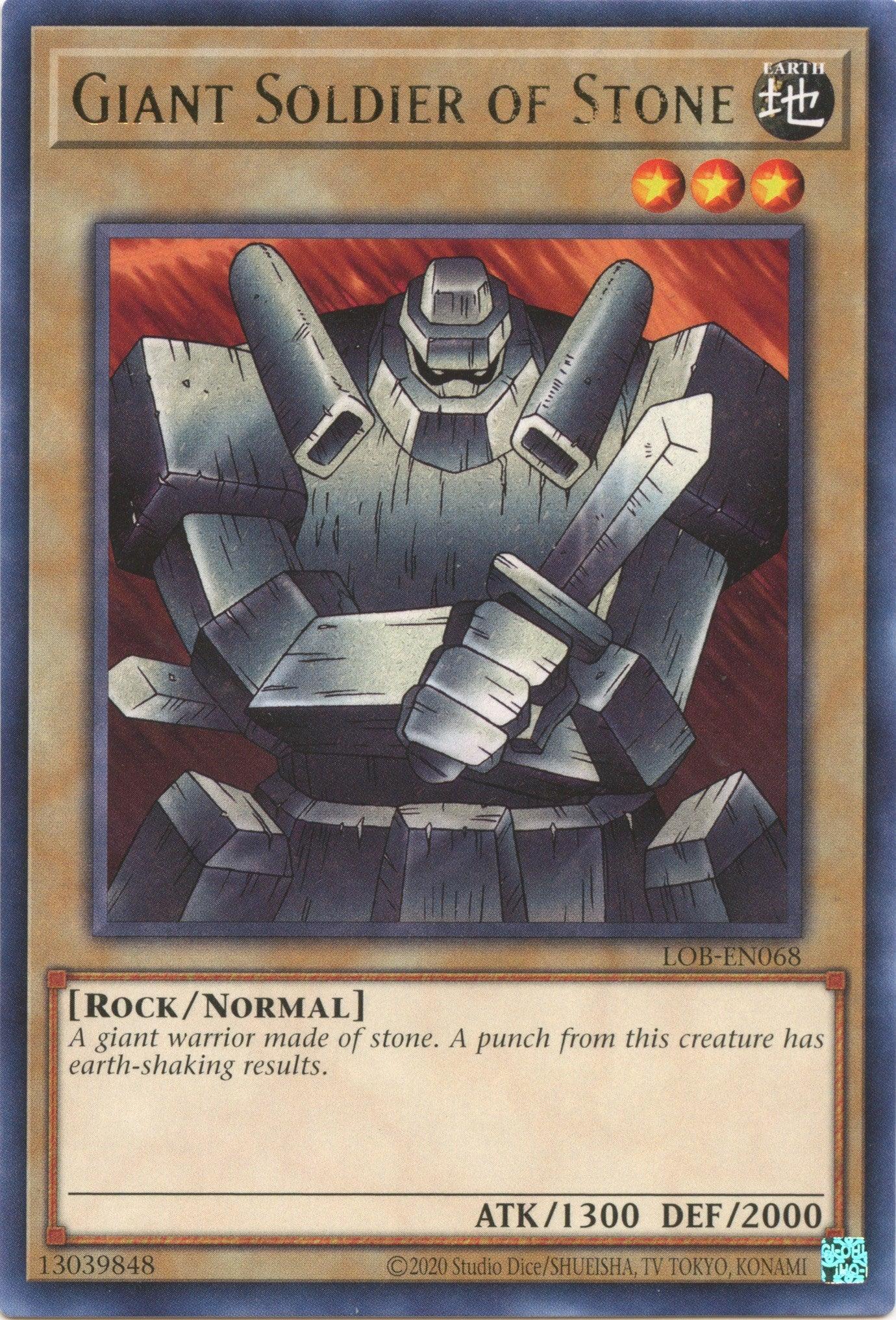 Giant Soldier of Stone (25th Anniversary) [LOB-EN068] Rare - Josh's Cards