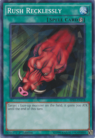 Rush Recklessly [BP03-EN134] Shatterfoil Rare - Josh's Cards