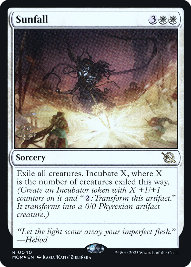 Sunfall (PRE-40S) - March of the Machine Promos Foil