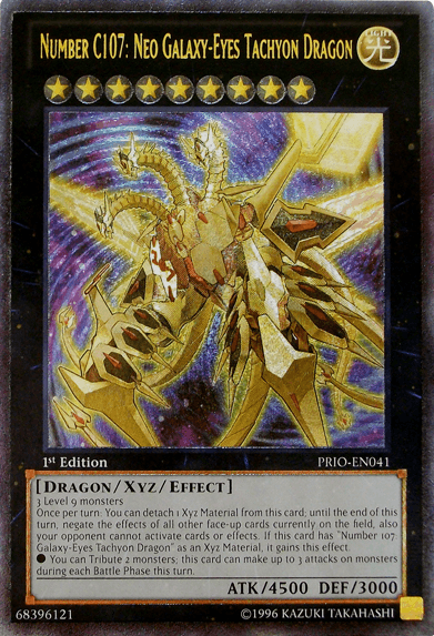 Number C107: Neo Galaxy-Eyes Tachyon Dragon [PRIO-EN041] Super Rare - Josh's Cards