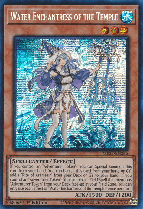 Water Enchantress of the Temple [MP23-EN265] Prismatic Secret Rare - Josh's Cards