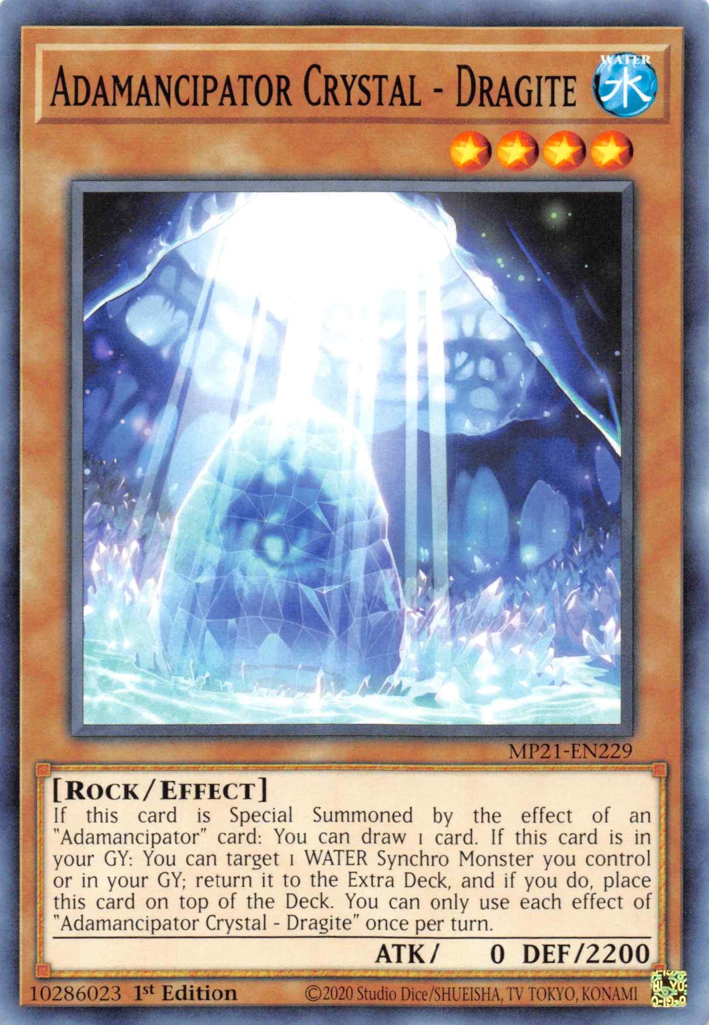Adamancipator Crystal - Dragite [MP21-EN229] Common - Josh's Cards