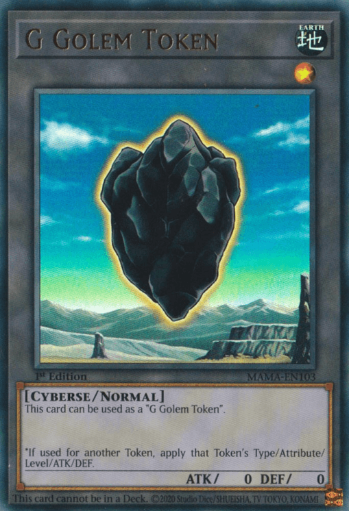G Golem Token [MAMA-EN103] Ultra Rare - Josh's Cards
