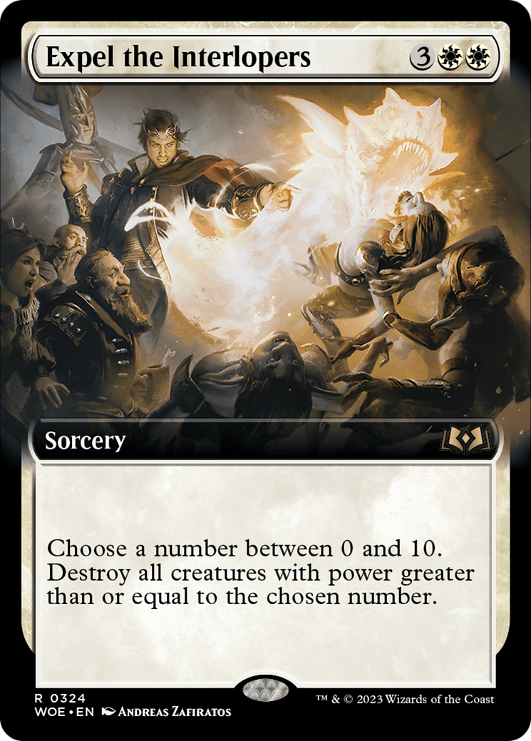 Expel the Interlopers (WOE-324) - Wilds of Eldraine: (Extended Art)
