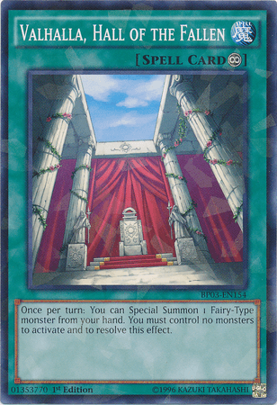 Valhalla, Hall of the Fallen [BP03-EN154] Shatterfoil Rare - Josh's Cards