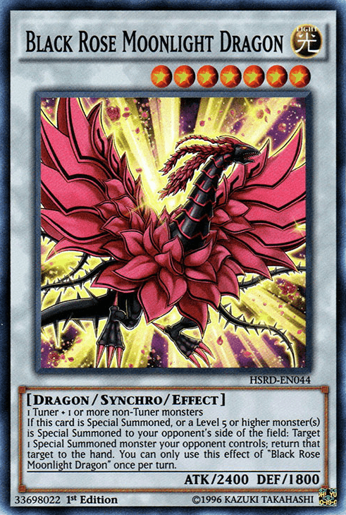 Black Rose Moonlight Dragon [HSRD-EN044] Super Rare - Josh's Cards