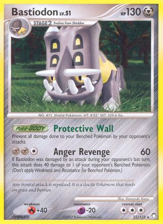 Bastiodon 021/123 - Mysterious Treasures Reverse Holofoil