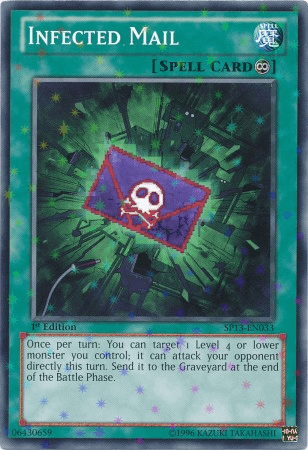 Infected Mail [SP13-EN033] Starfoil Rare - Josh's Cards