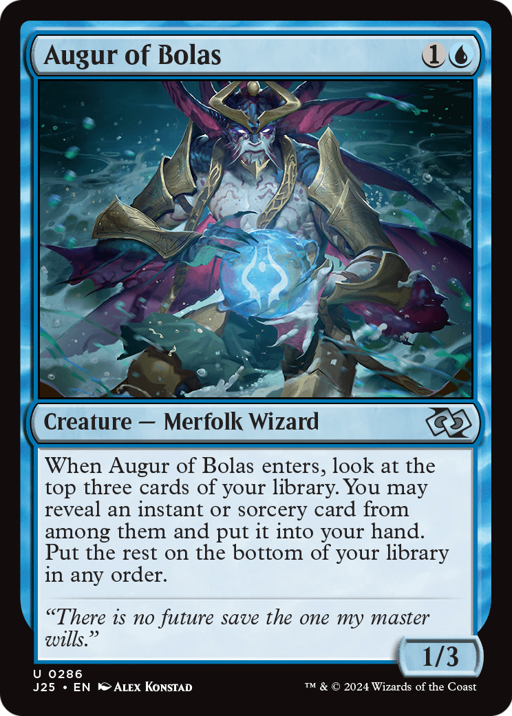 Augur of Bolas (J25-286) - Foundations Jumpstart