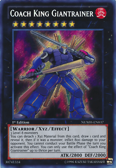Coach King Giantrainer [NUMH-EN037] Secret Rare - Josh's Cards