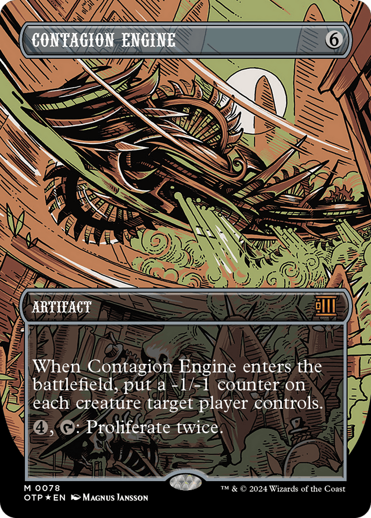 Contagion Engine (Textured Foil) [Outlaws of Thunder Junction: Breaking News] - Josh's Cards