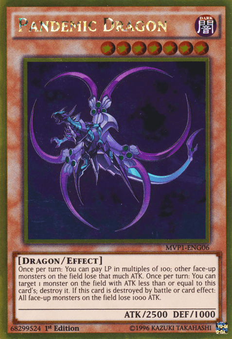Pandemic Dragon [MVP1-ENG06] Gold Rare - Josh's Cards