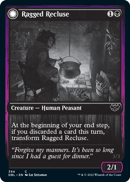 Ragged Recluse // Odious Witch (DBL-394) - Innistrad: Double Feature: (Double Faced Transform) Foil