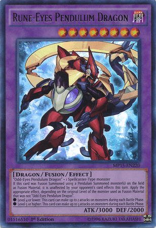 Rune-Eyes Pendulum Dragon [MP15-EN220] Ultra Rare - Josh's Cards