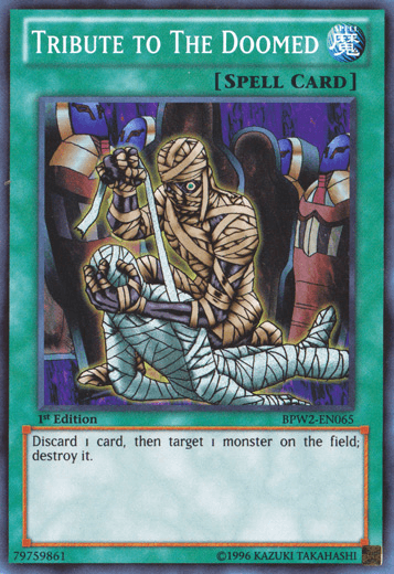Tribute to The Doomed [BPW2-EN065] Super Rare - Josh's Cards