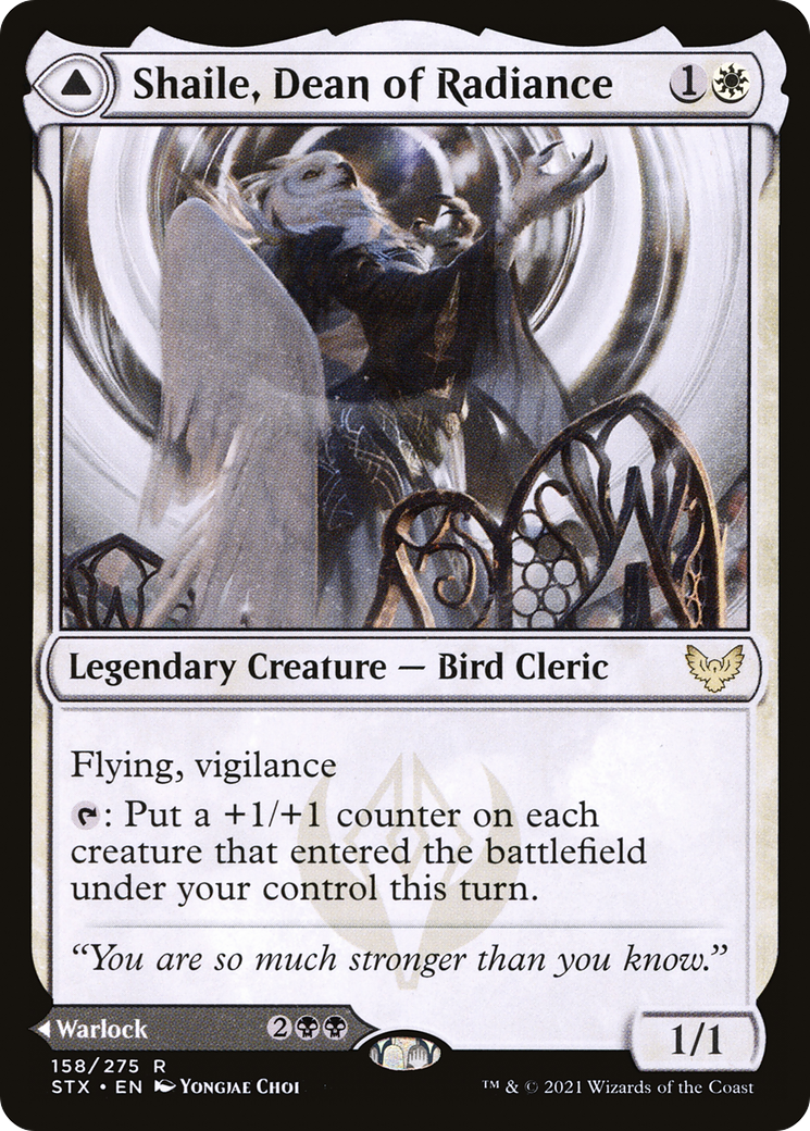 Shaile, Dean of Radiance // Embrose, Dean of Shadow (STX-158) - Strixhaven: School of Mages