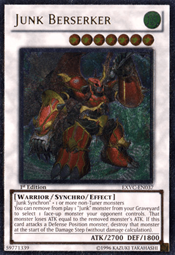Junk Berserker [EXVC-EN037] Ultimate Rare - Josh's Cards
