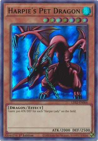 Harpie's Pet Dragon (Green) [LDS2-EN066] Ultra Rare - Josh's Cards