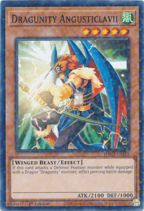 Dragunity Angusticlavii (Duel Terminal) [HAC1-EN161] Common - Josh's Cards