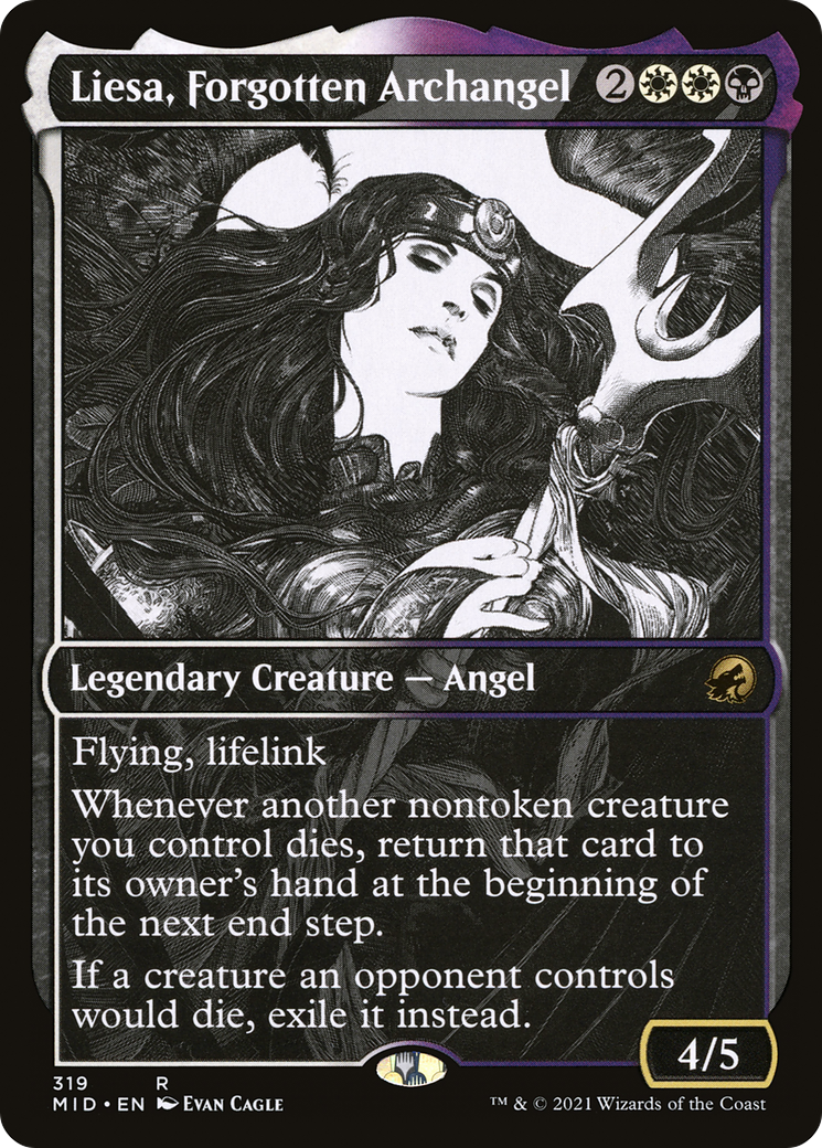 Liesa, Forgotten Archangel (MID-319) - Innistrad: Midnight Hunt: (Showcase)