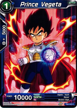 Prince Vegeta (TB3-023) [Clash of Fates] Parallel Foil