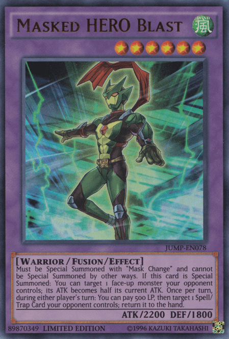 Masked HERO Blast [JUMP-EN078] Ultra Rare - Josh's Cards