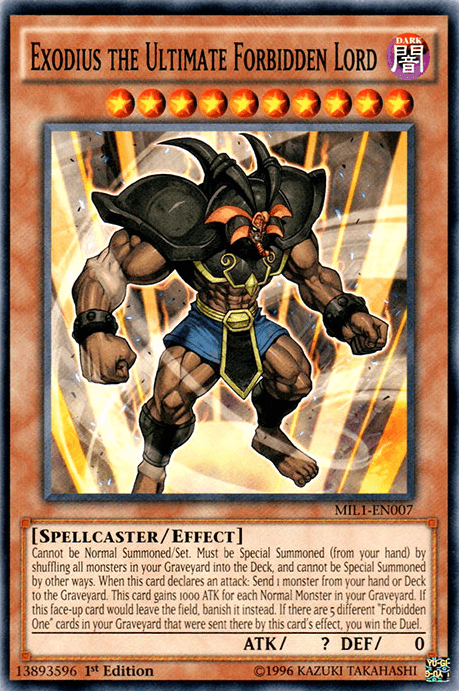 Exodius the Ultimate Forbidden Lord [MIL1-EN007] Common - Josh's Cards