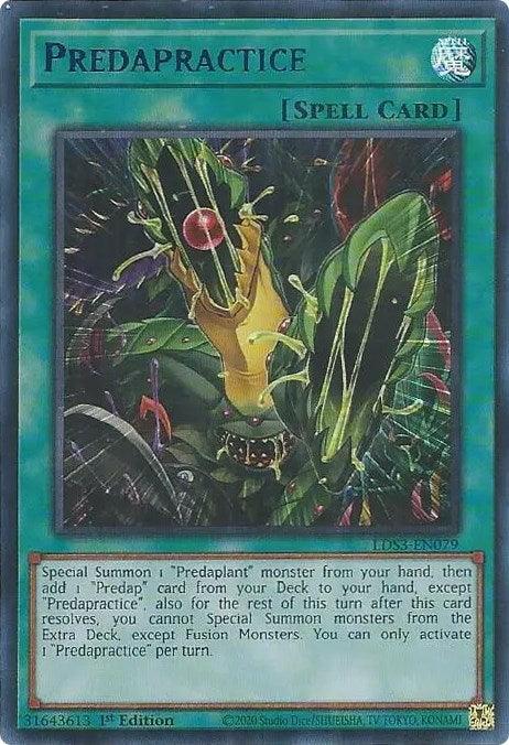 Predapractice (Blue) [LDS3-EN079] Ultra Rare - Josh's Cards