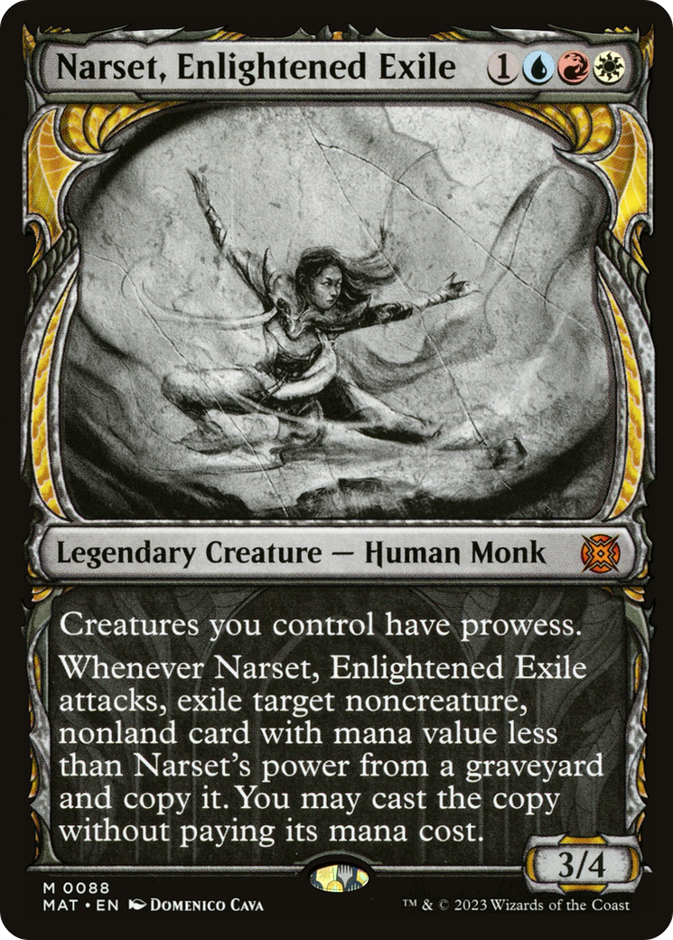Narset, Enlightened Exile (MAT-088) - March of the Machine: The Aftermath: (Showcase) Foil