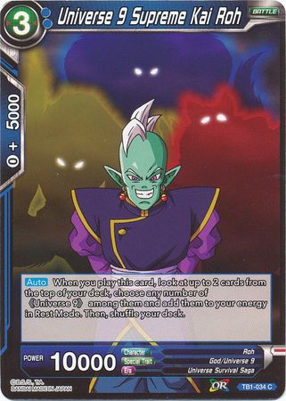 Universe 9 Supreme Kai Roh (TB1-034) [The Tournament of Power] Parallel Foil
