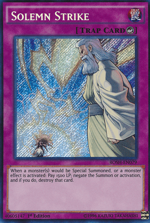 Solemn Strike [BOSH-EN079] Secret Rare - Josh's Cards