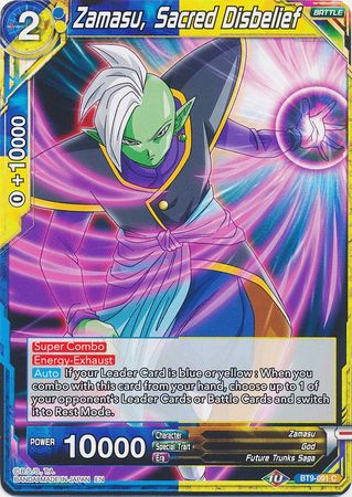 Zamasu, Sacred Disbelief (BT9-091) [Universal Onslaught] Parallel Foil