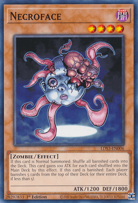 Necroface [LDS3-EN006] Common - Josh's Cards