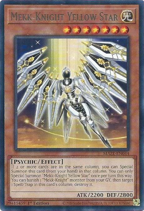 Mekk-Knight Yellow Star [MAZE-EN044] Rare - Josh's Cards