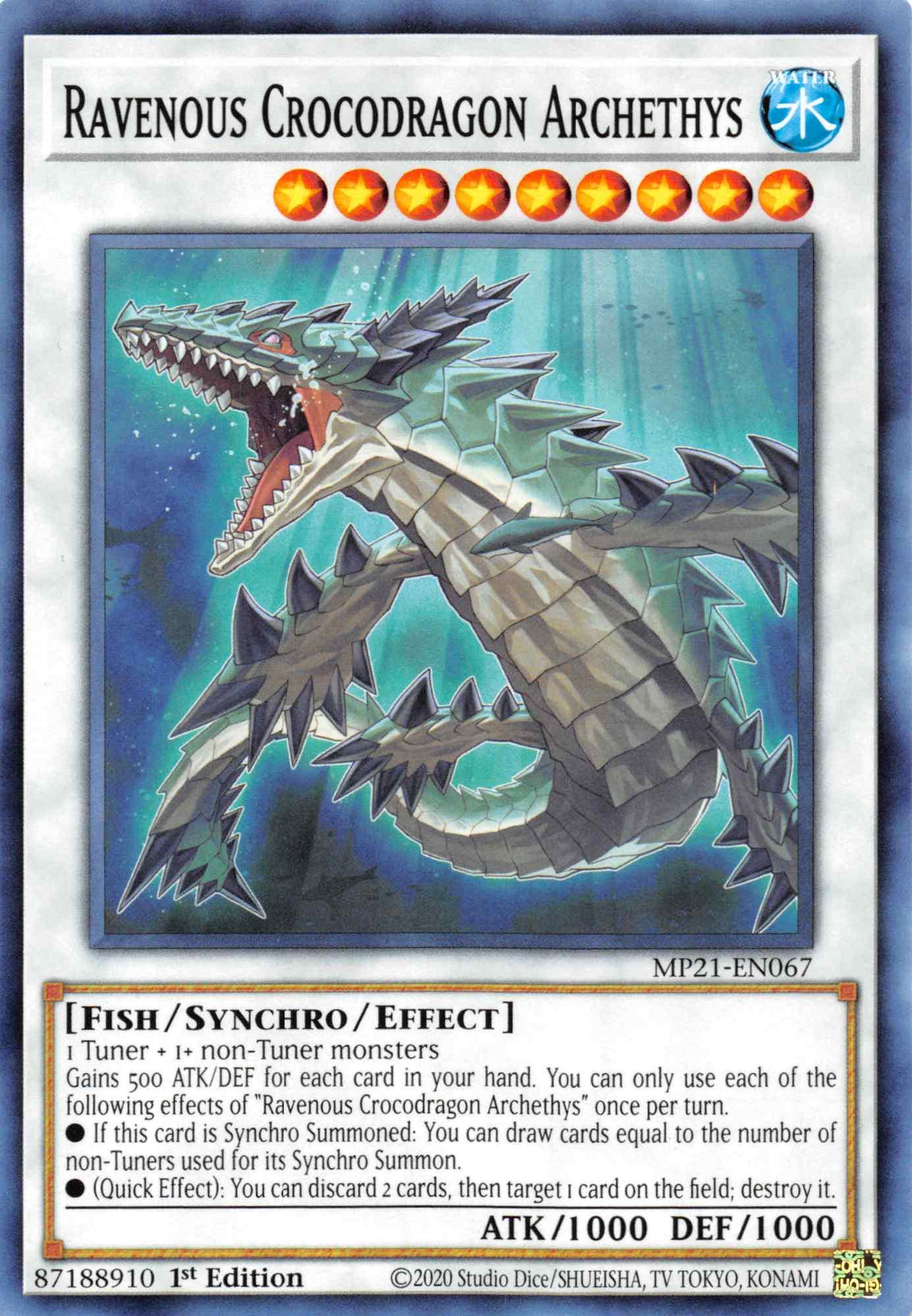 Ravenous Crocodragon Archethys [MP21-EN067] Common - Josh's Cards