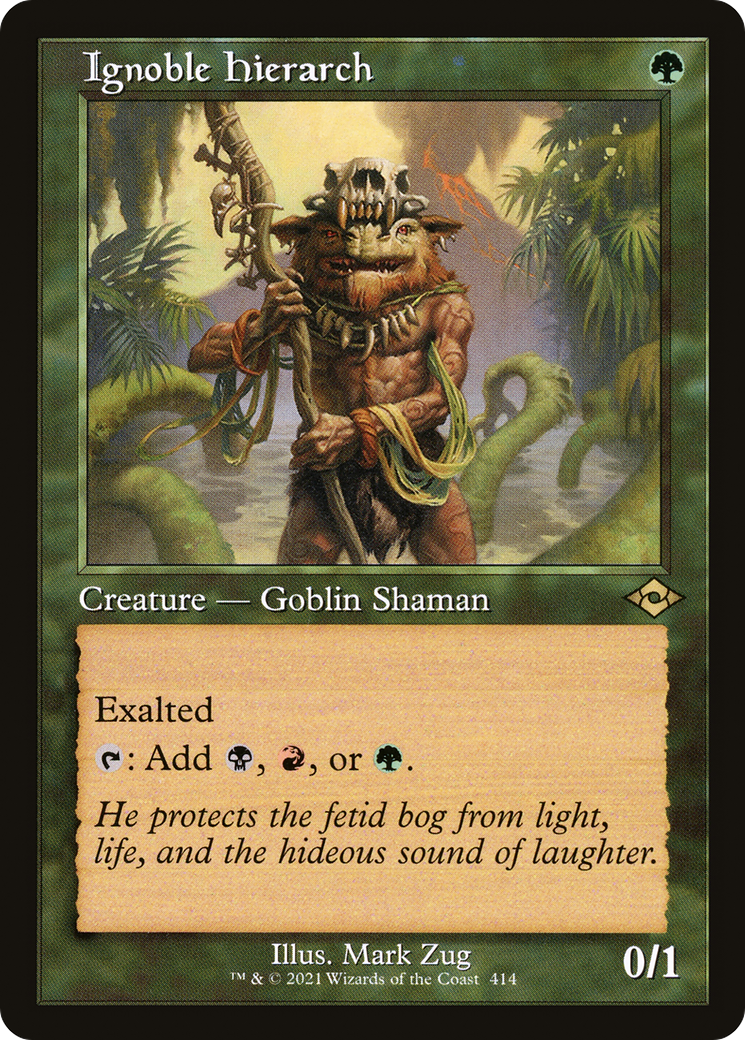 Ignoble Hierarch (Retro Frame) (MH2-414) - Modern Horizons 2 Etched Foil