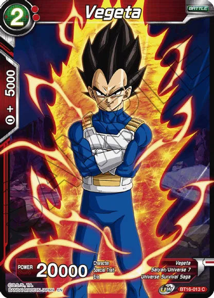 Vegeta (BT16-013) (BT16-013) [Realm of the Gods] Parallel Foil