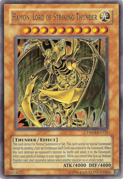 Hamon, Lord of Striking Thunder [DR04-EN122] Ultra Rare - Josh's Cards