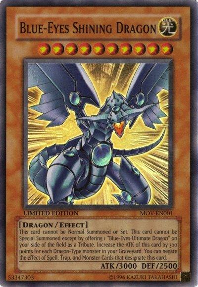 Blue-Eyes Shining Dragon [MOV-EN001] Super Rare - Josh's Cards