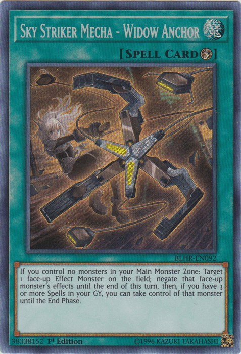 Sky Striker Mecha - Widow Anchor [BLHR-EN092] Secret Rare - Josh's Cards
