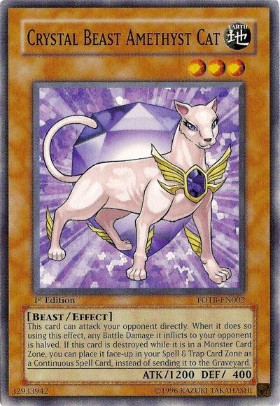 Crystal Beast Amethyst Cat [FOTB-EN002] Common - Josh's Cards