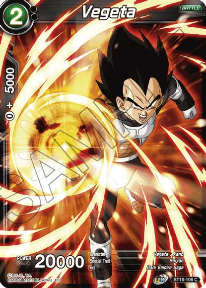 Vegeta (BT16-106) (BT16-106) [Realm of the Gods] Parallel Foil