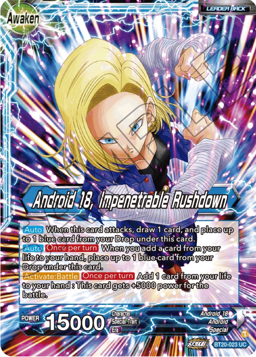 Android 18 // Android 18, Impenetrable Rushdown (BT20-023) [Power Absorbed] Parallel Foil