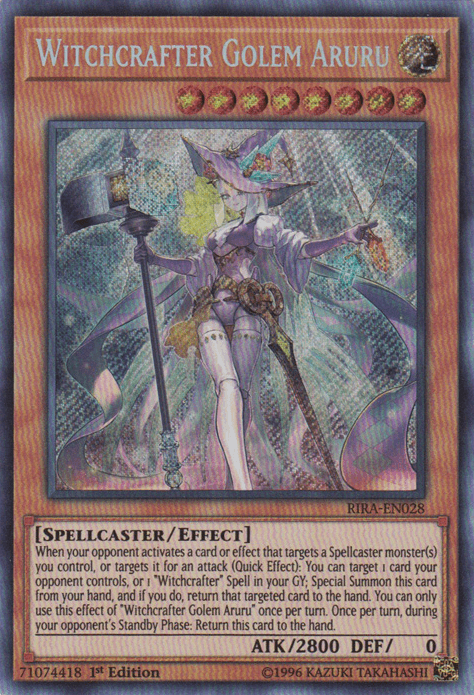 Witchcrafter Golem Aruru [RIRA-EN028] Secret Rare - Josh's Cards