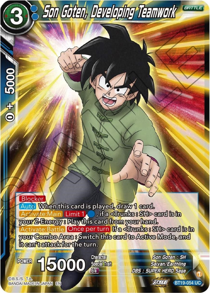 Son Goten, Developing Teamwork (BT19-054) [Fighter's Ambition] Parallel Foil