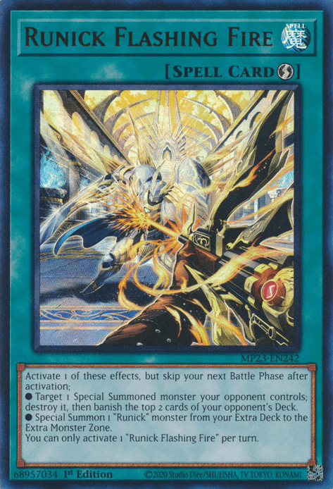 Runick Flashing Fire [MP23-EN242] Ultra Rare - Josh's Cards